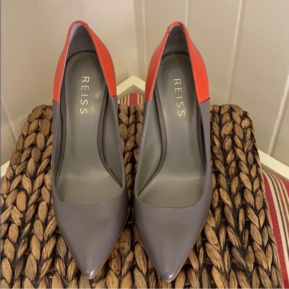 Like New Reiss Color Block High Heels - Picture 5 of 10